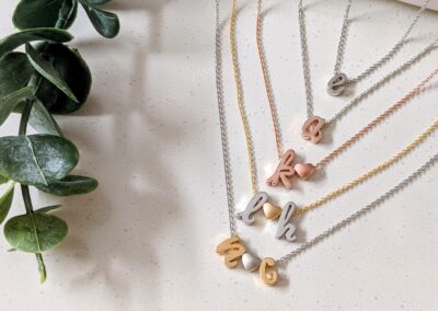 initial letters necklace